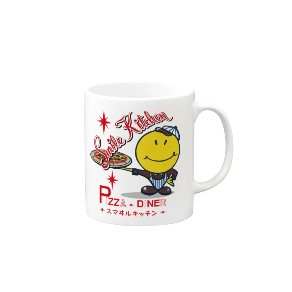 PLAQUE Mag StorieのSmile Kitchen Mug :right side of the handle