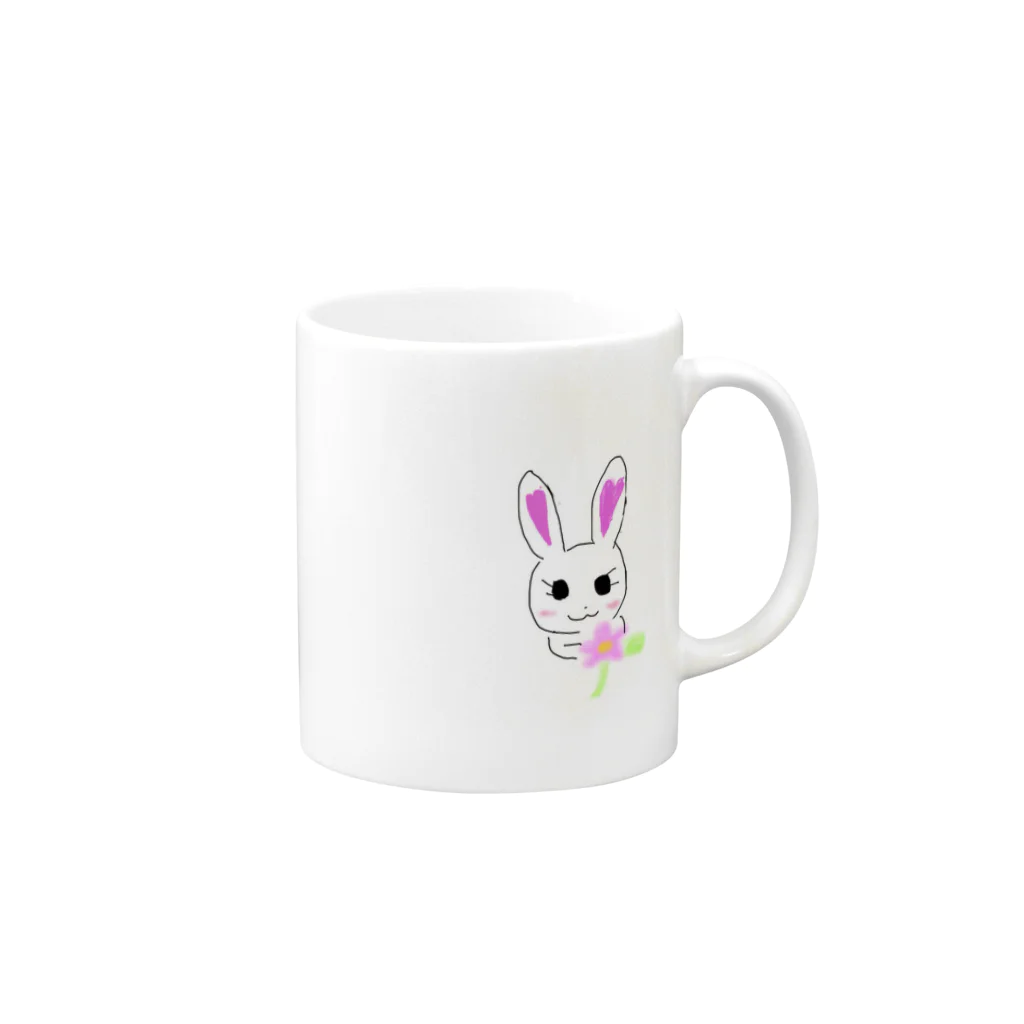 ナナのうさみちゃん Mug :right side of the handle