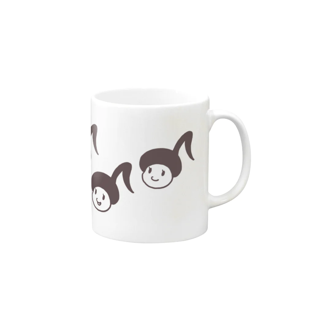 MINATOのおんぷ３人姉妹 Mug :right side of the handle