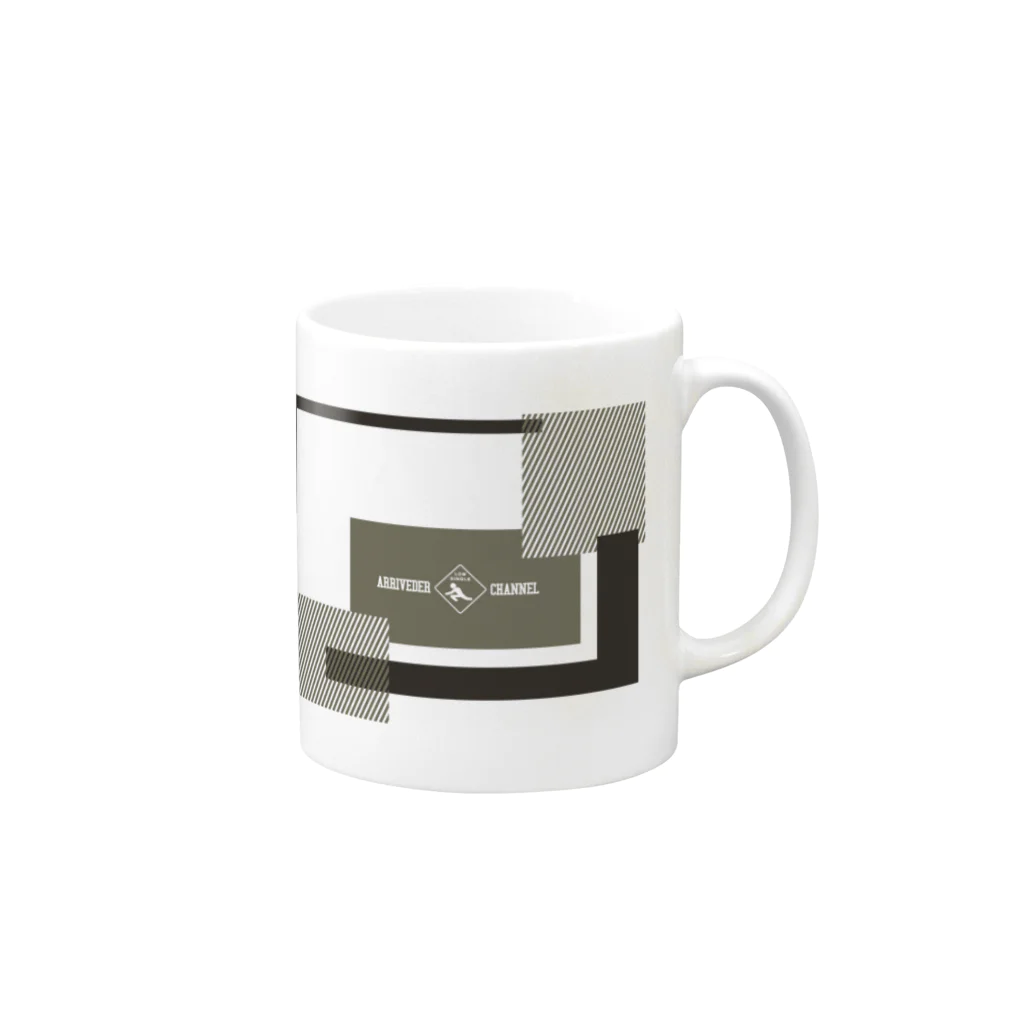 アリーヴェデルチャンネルSHOPのCYBER WINDOW KHK Mug :right side of the handle