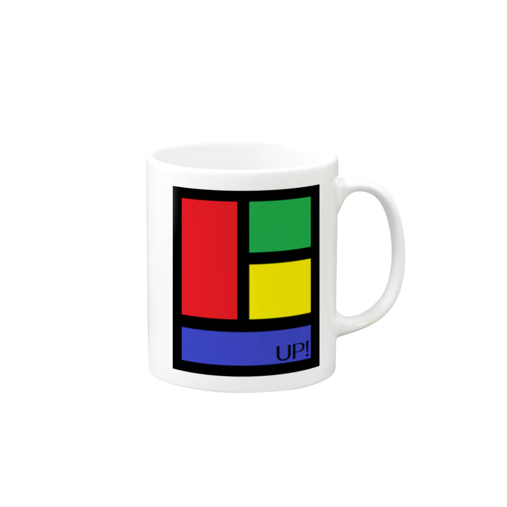 メイビークローバー【雑貨店】のＵＰ！ Mug :right side of the handle