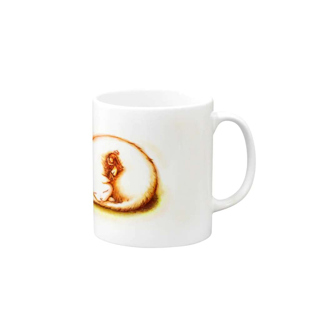 EimyBooksのエイミーと猫のお父さん04 Mug :right side of the handle