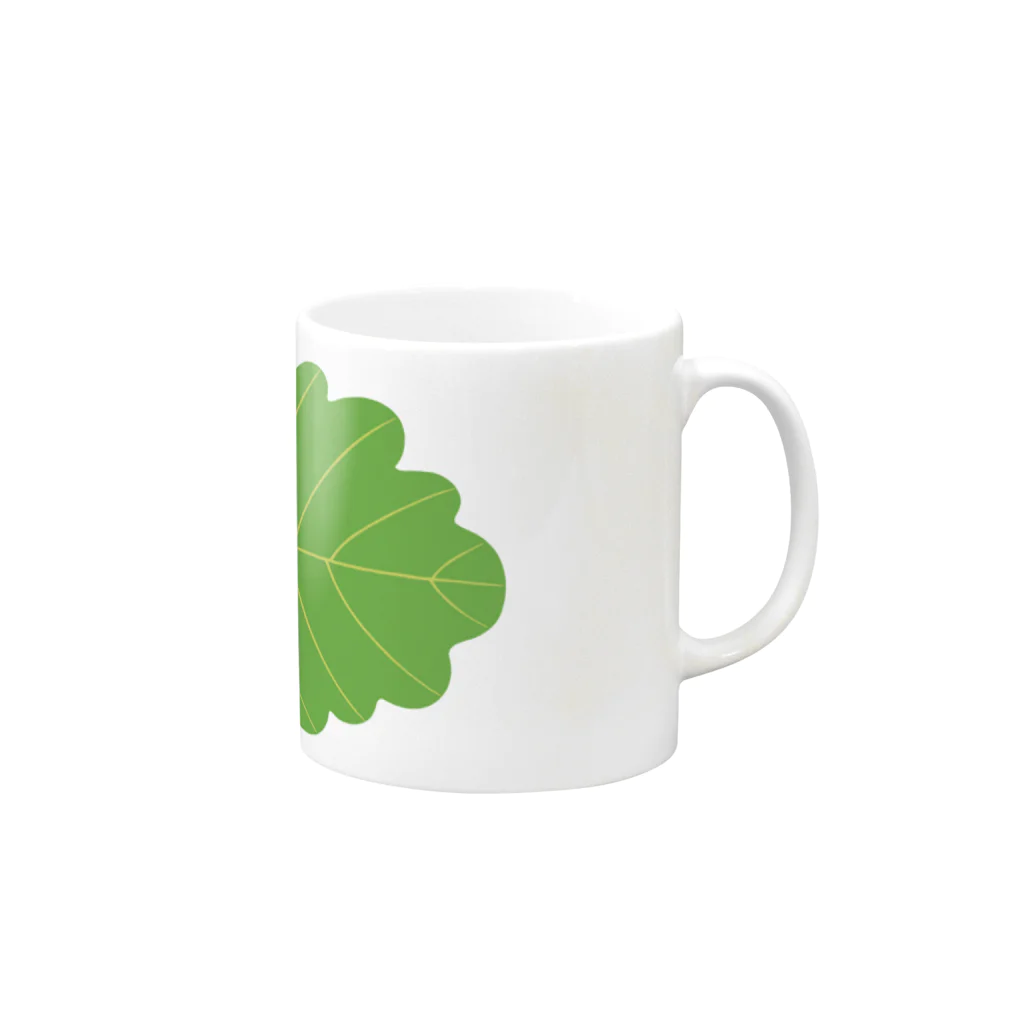 mochi屋の柏餅 Mug :right side of the handle