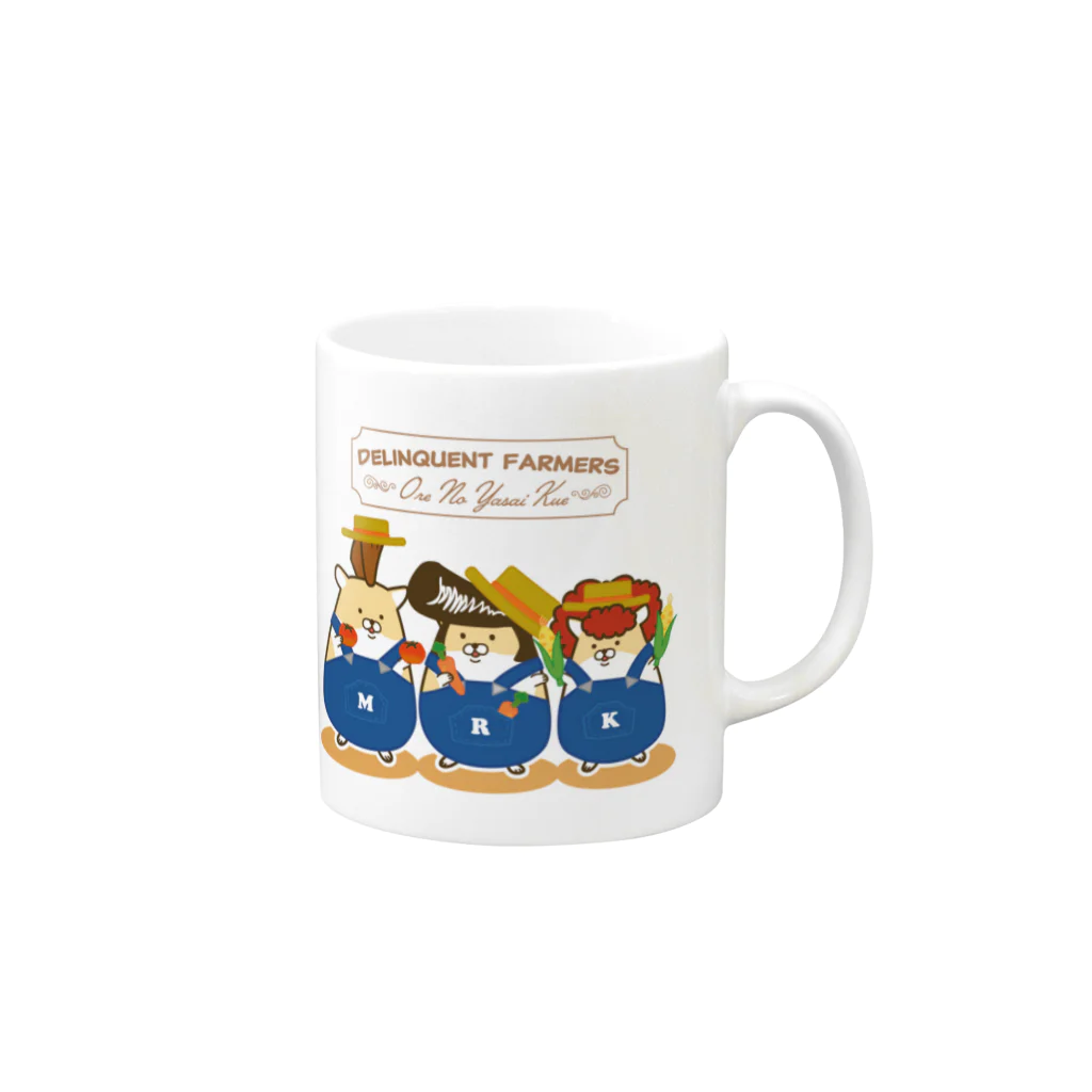 Piso Store on Suzuriのファーマーヤンハム Mug :right side of the handle