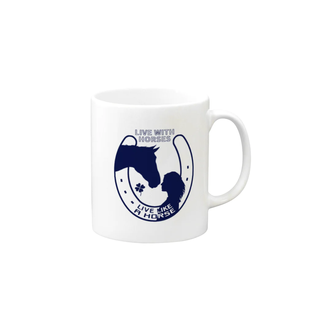 江島　達也の蹄鉄とナチュラル・ホースマンシップ  Mug :right side of the handle