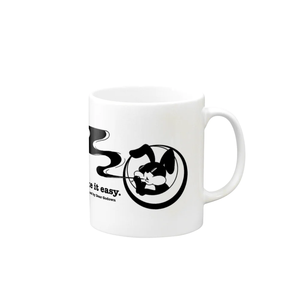 Dear Godownのノーティラビット Mug :right side of the handle