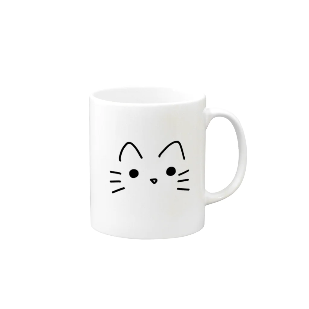 ゆるいのゆるねこ Mug :right side of the handle