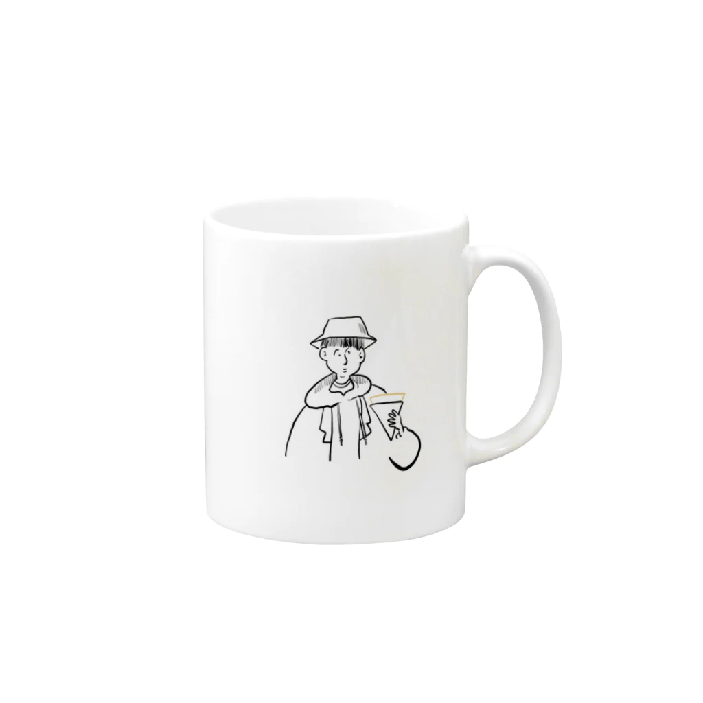 なおとのおみせのクレープくん Mug :right side of the handle