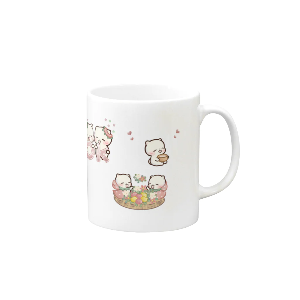 Chatoranの双子にゃんこ♡ Mug :right side of the handle