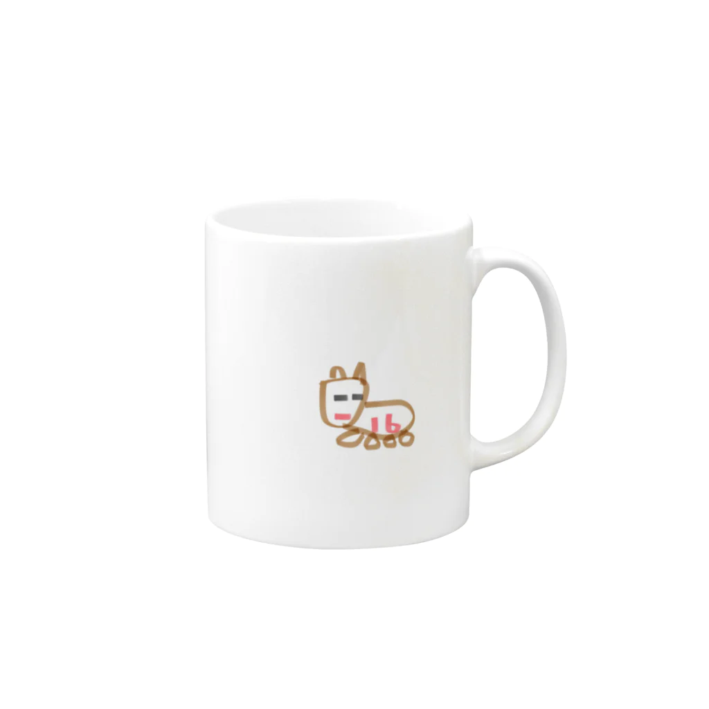 FUKUI11carpbotのカピってる Mug :right side of the handle