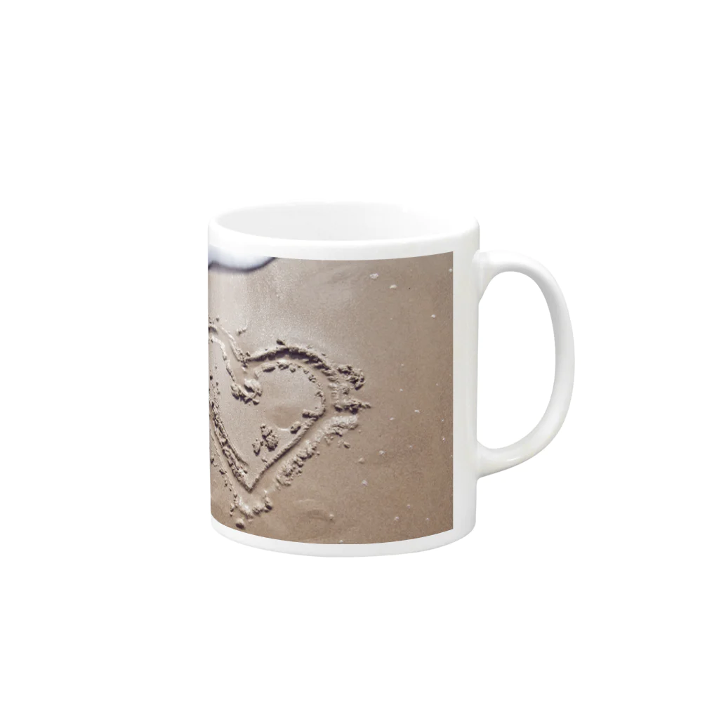 PALMLOVERSのI heart you Mug :right side of the handle