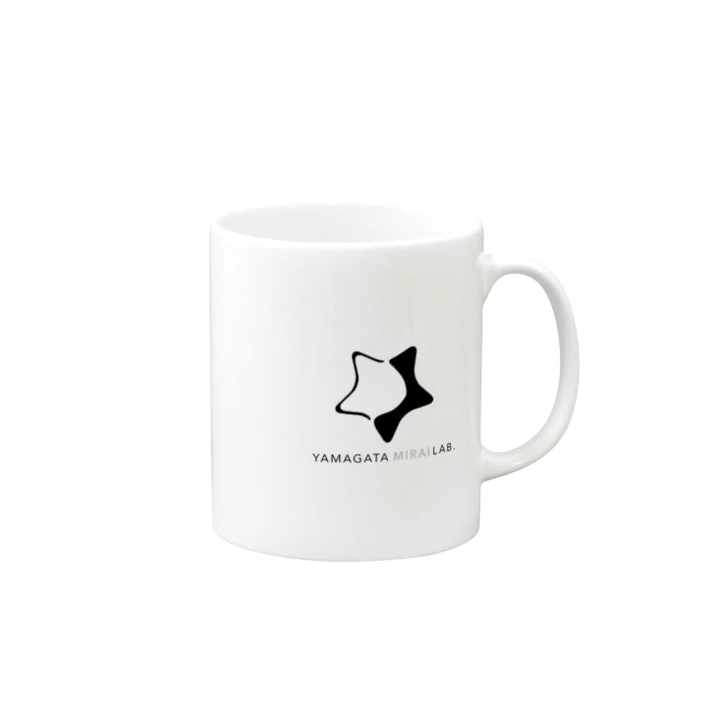 ヤマガタ未来Lab.のヤマガタ未来ラボグッズ Mug :right side of the handle