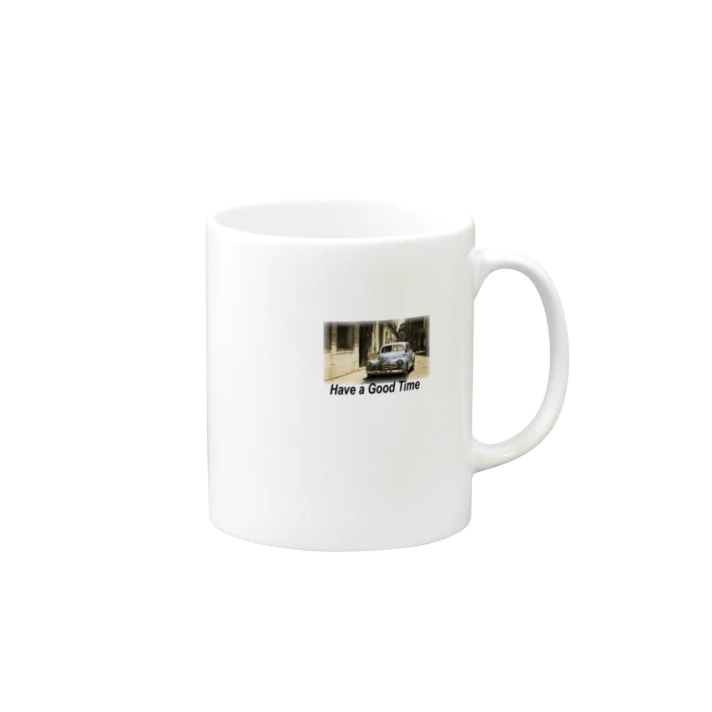 Manmossのクラシックカー Mug :right side of the handle