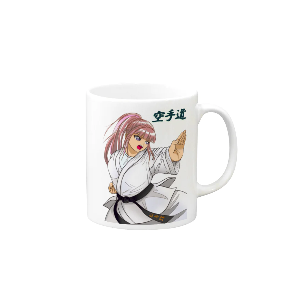 忍んの一生懸命ひたむきに！ Mug :right side of the handle