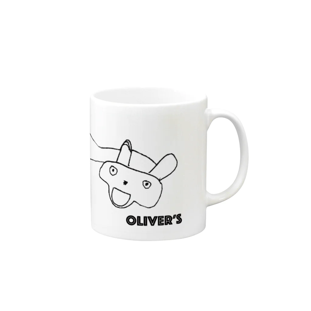 Oliver's のOliver's イリオモテヤマネコ マグカップの取っ手の右面