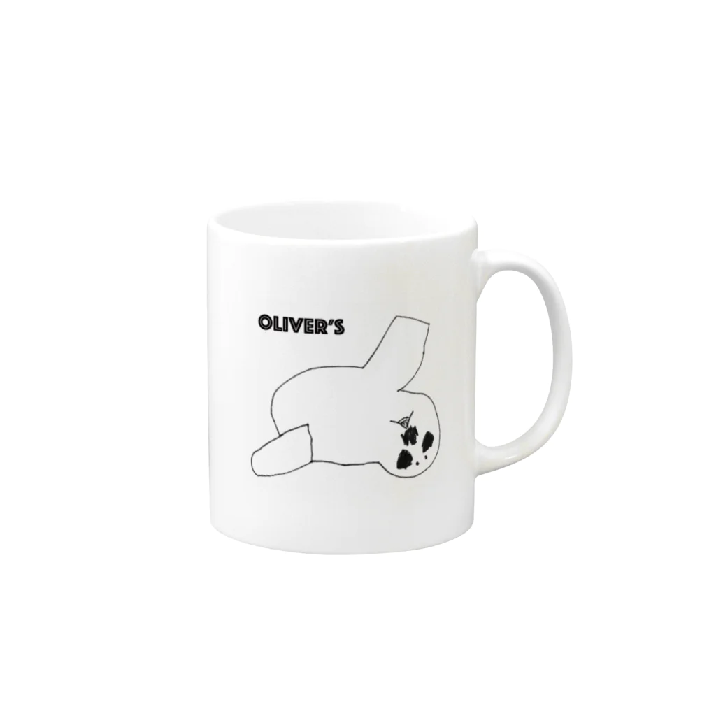 Oliver's のOliver's ゴマちゃん マグカップの取っ手の右面