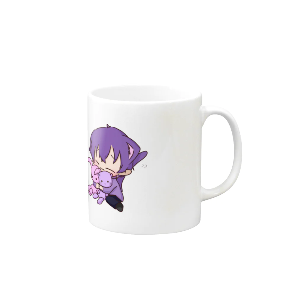 Aakunのオリジナルグッズ達のあーくんぐっず！ Mug :right side of the handle