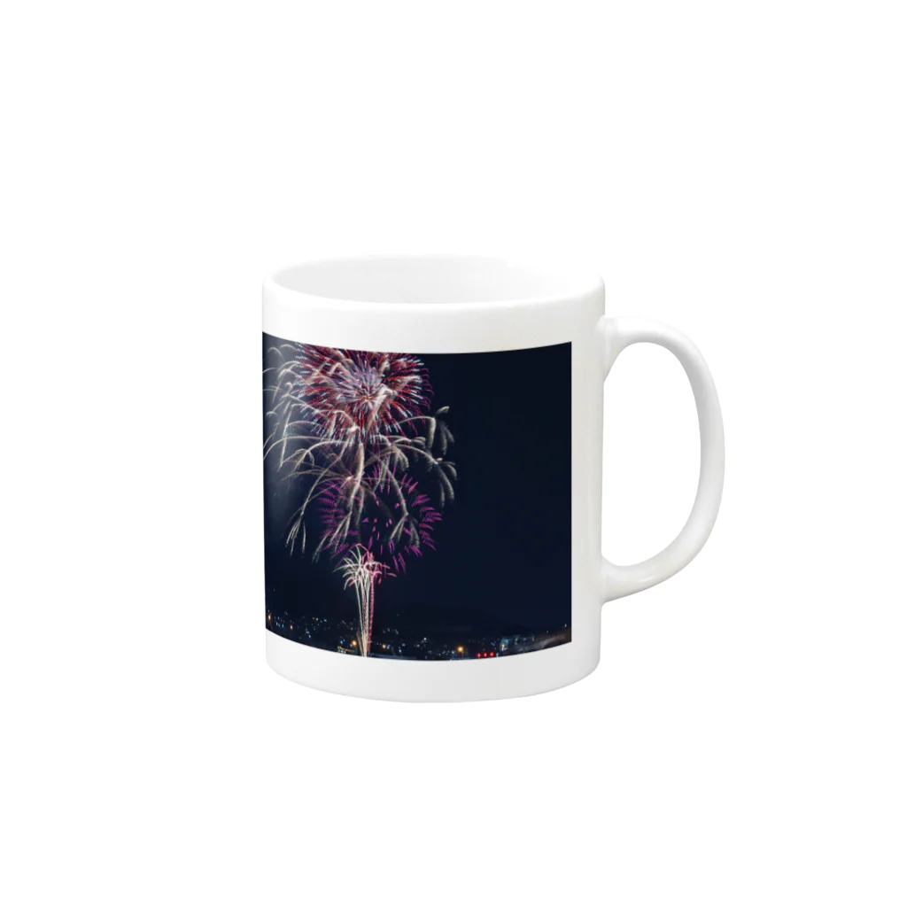 ave_varca5016の夏の花火〜fireworks〜 Mug :right side of the handle