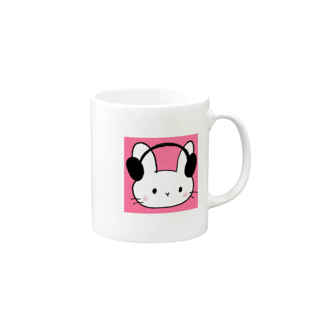 ASMRらびの雑貨屋さんのASMRらびの、いつもあなたといっしょだよ♪グッズ Mug :right side of the handle