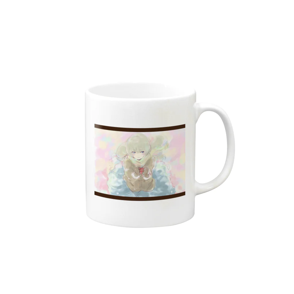 autofocusショップのチョコは魔法で甘くなる？オリジナルマグカップ（遙） Mug :right side of the handle