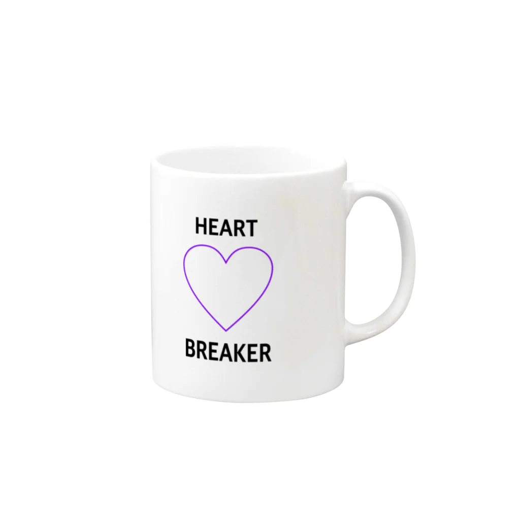 06__1230のHEART💜BREAKER マグカップの取っ手の右面