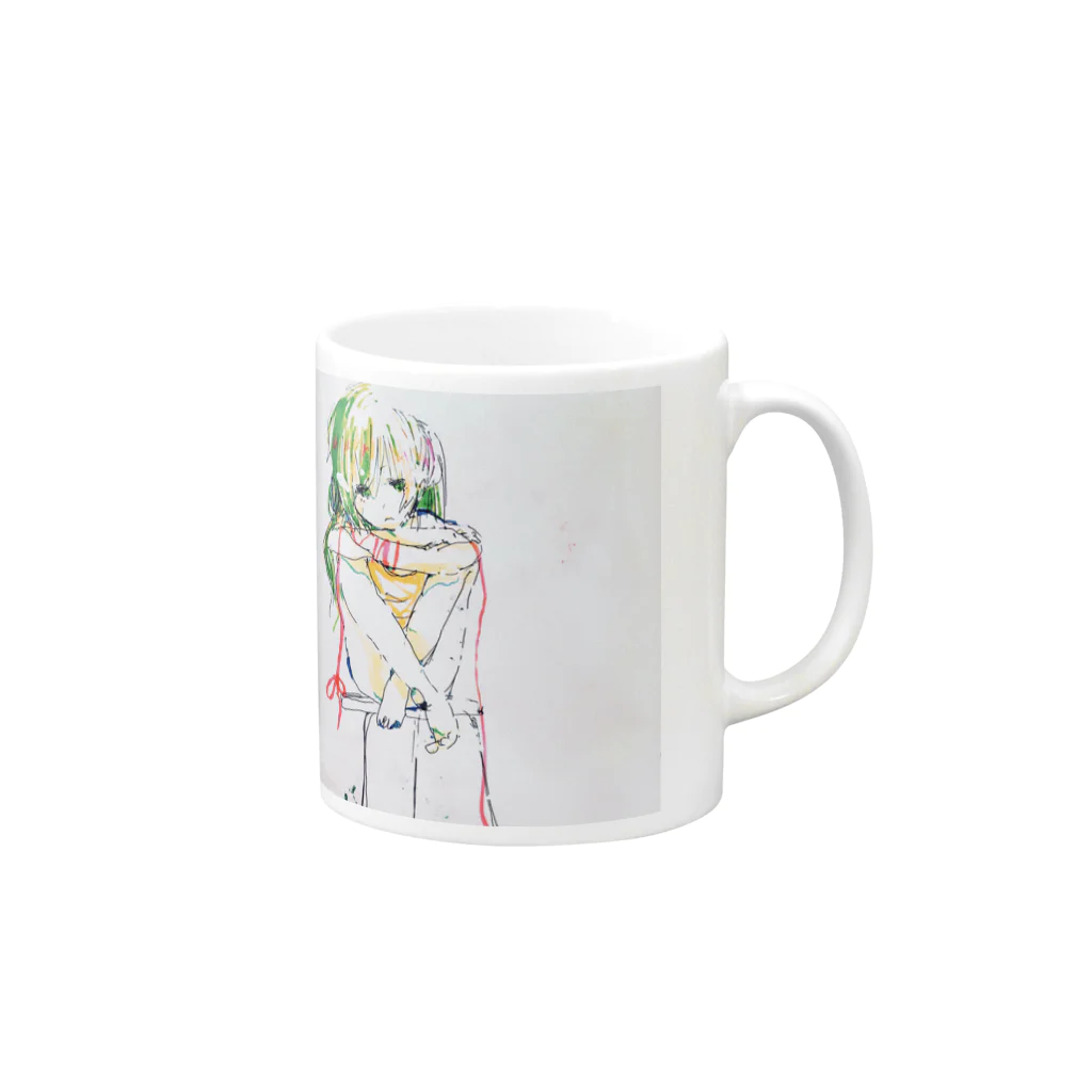 うに。やつ。の【試行錯誤。】 Mug :right side of the handle