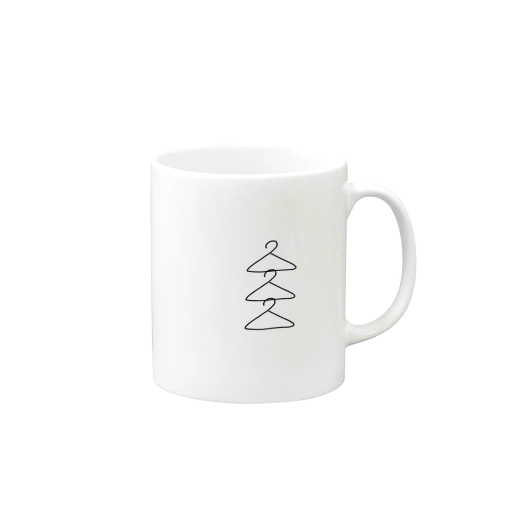 MEGUMI YAMADAのハンガー Mug :right side of the handle