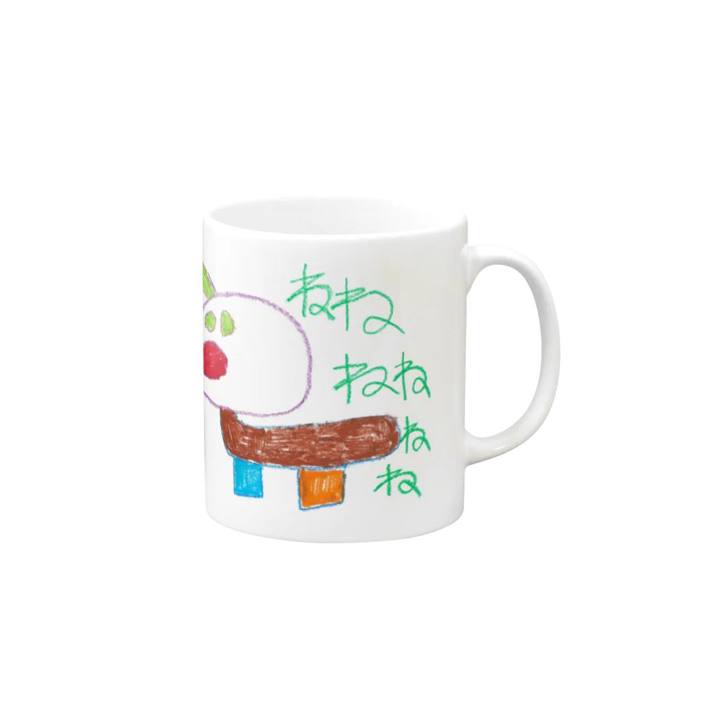 futaba_npoのねねねと言ってます Mug :right side of the handle