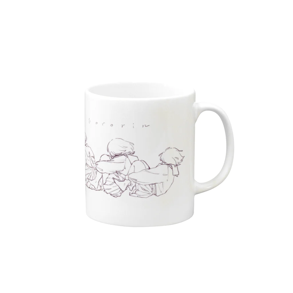 オカユウリ.okayuuriのころりん Mug :right side of the handle