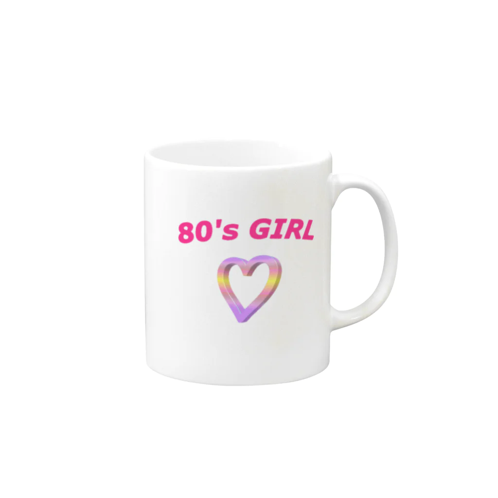 RAINBOWの80's GIRL マグカップの取っ手の右面