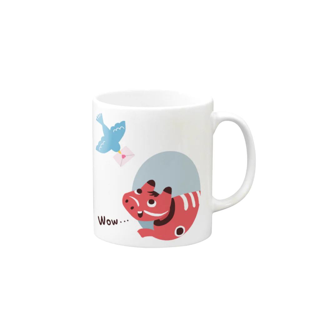 SU-KUのSpring news Mug :right side of the handle