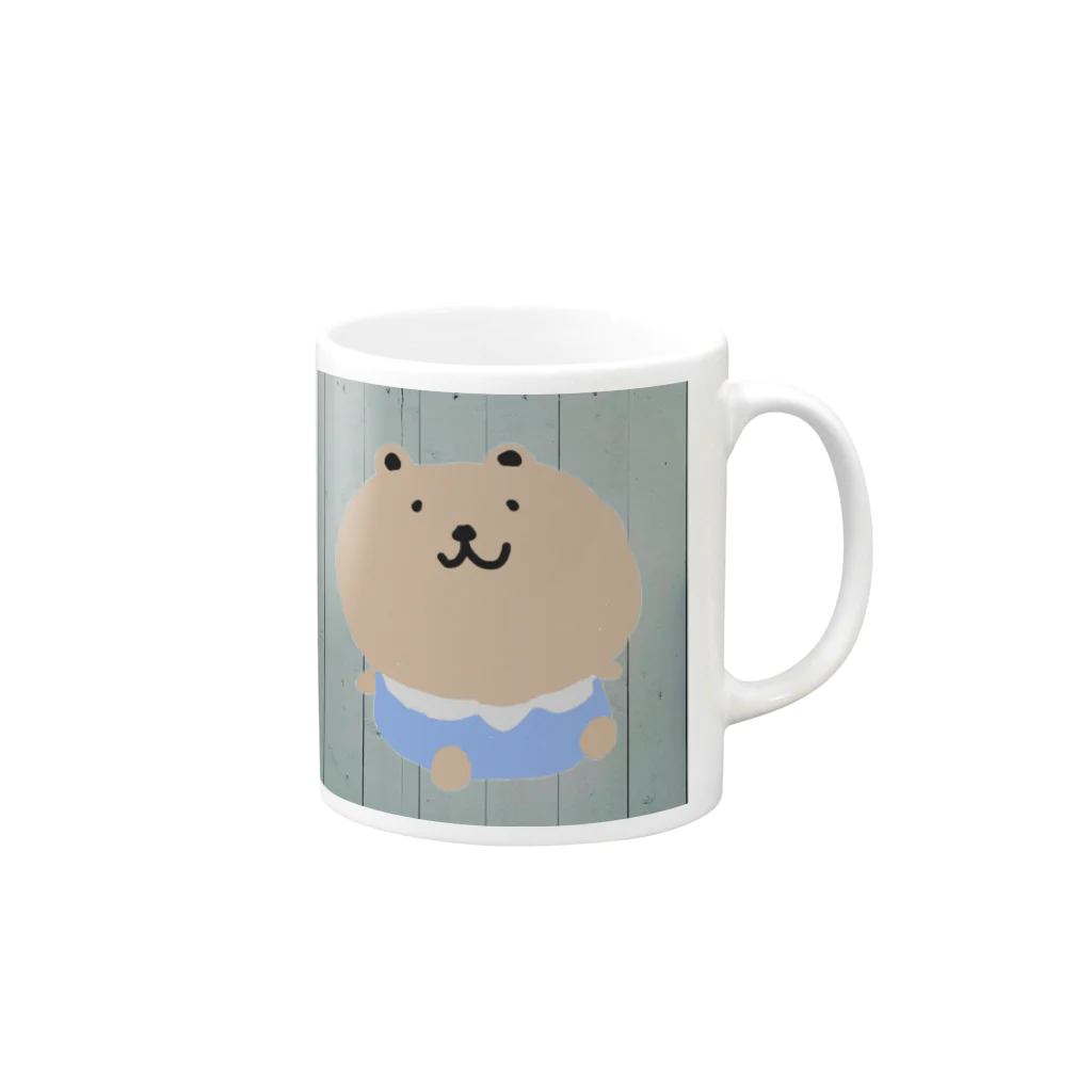 Bunshopの爽やかくまちゃん2 Mug :right side of the handle