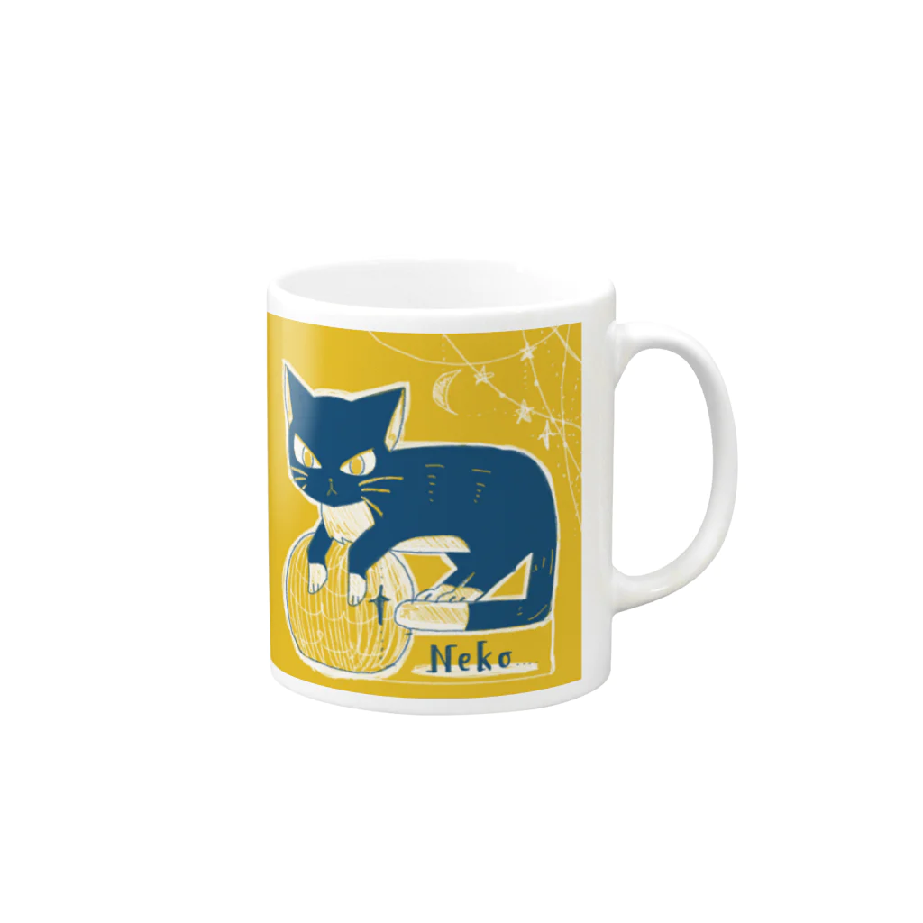 Nekoのねこさんまぐ Mug :right side of the handle