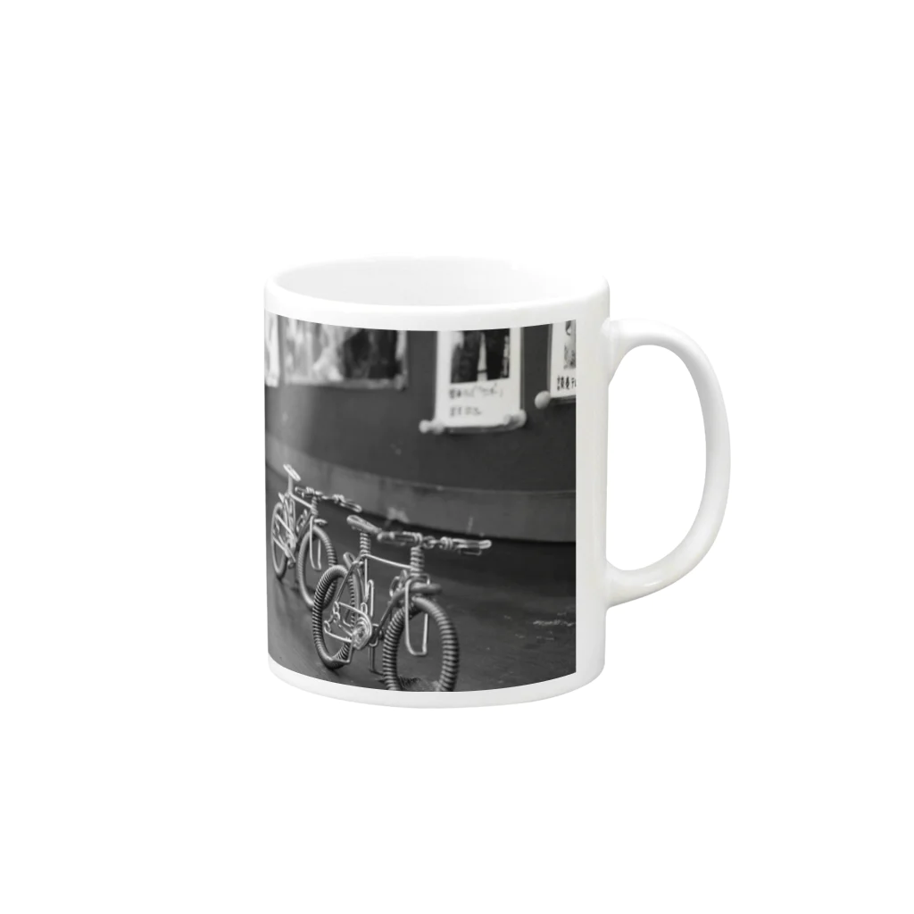 yuuchansamaの京都の針金自転車 Mug :right side of the handle