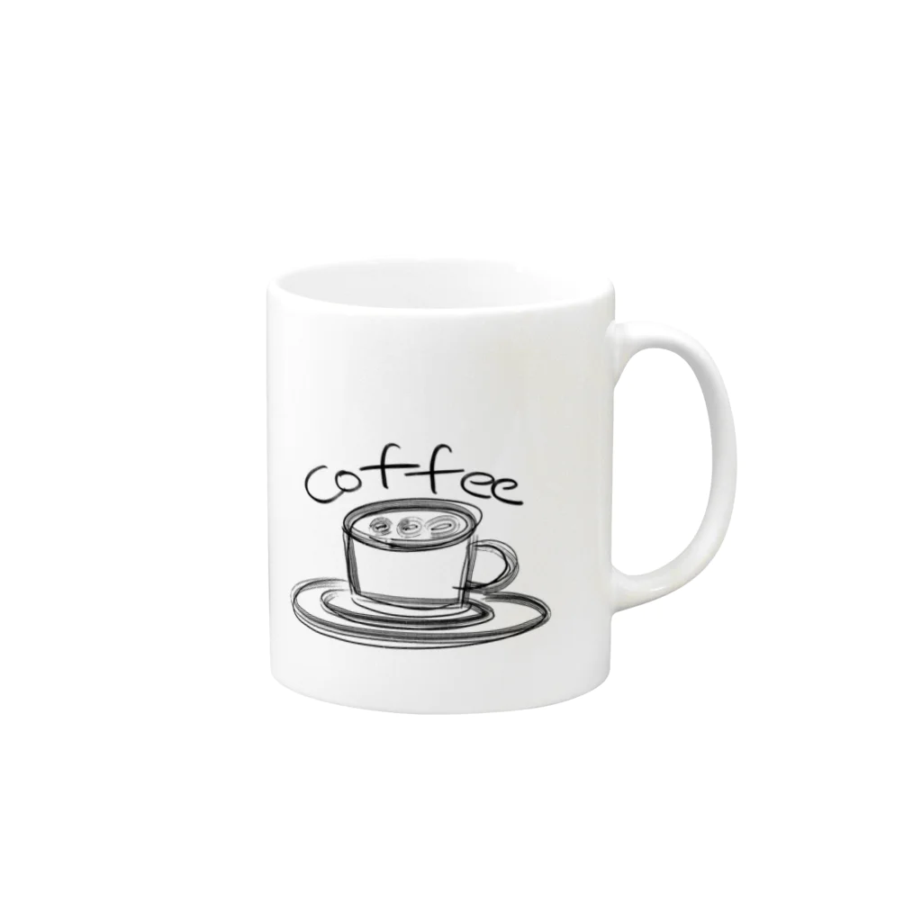 aico_sakanoのらくがきcoffee Mug :right side of the handle