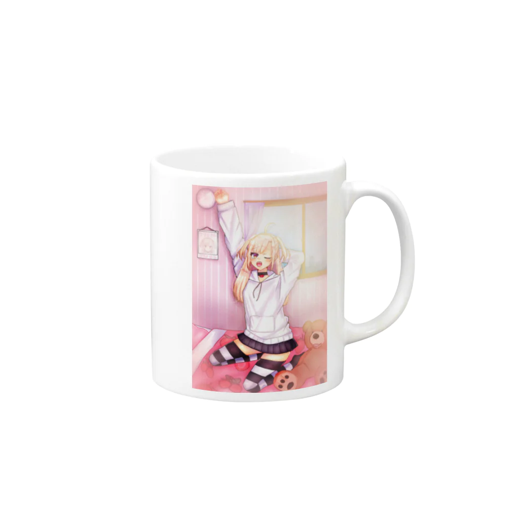 流れ星の七海なるちゃん Mug :right side of the handle