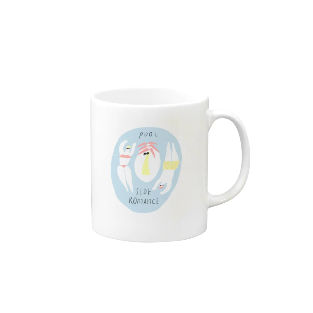 aki_ishibashiのpool side romance Mug :right side of the handle