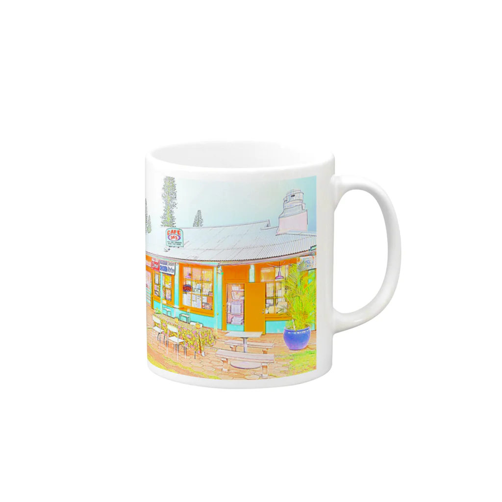 アロハスタイルハワイのラナイ・シティ Cafe 565 Mug :right side of the handle