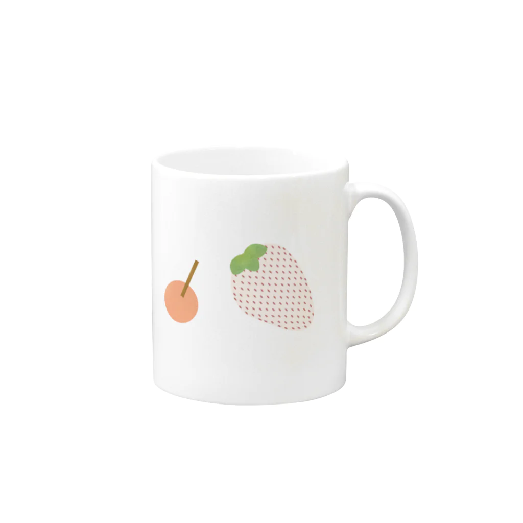 cotton-berry-pancakeのあまいくだもの Mug :right side of the handle