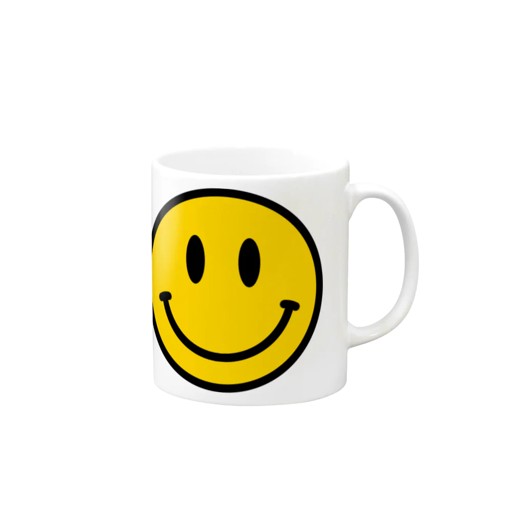 MISAXのニコちゃん Mug :right side of the handle