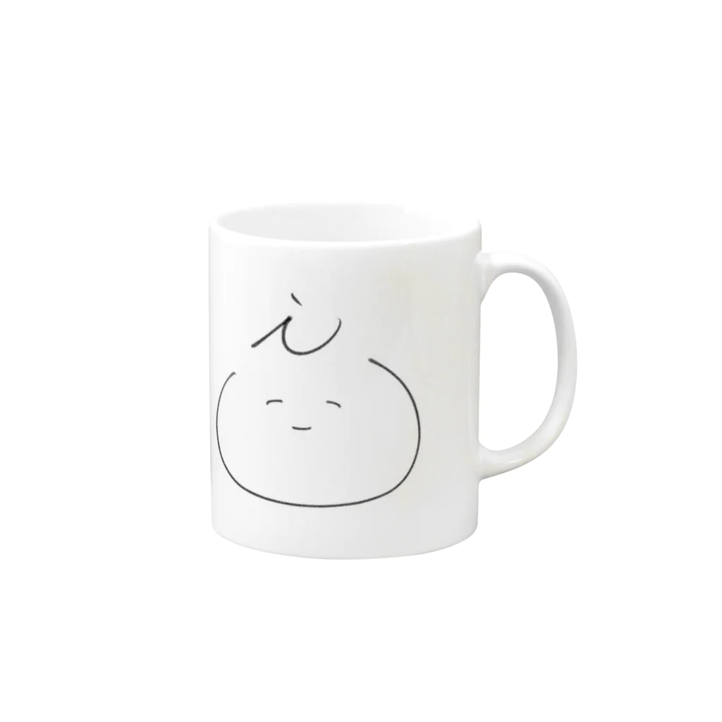 ぬんのぬん Mug :right side of the handle