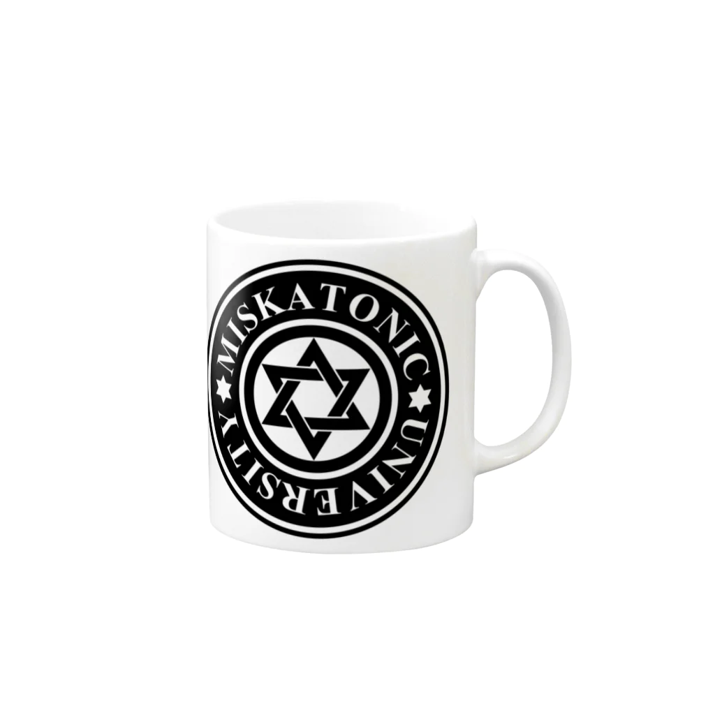 AURA_HYSTERICAのMISKATONIC UNIVERSITY Mug :right side of the handle