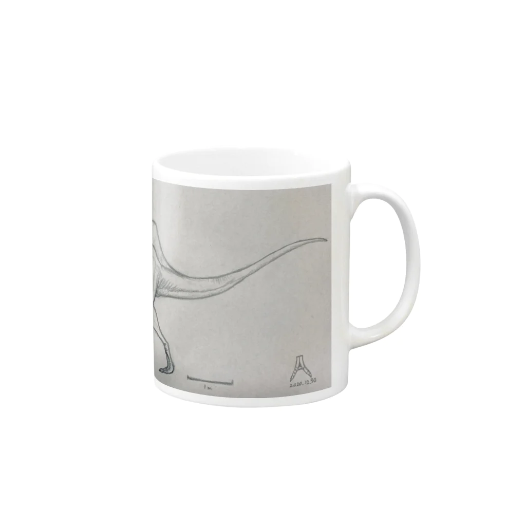 Alectroのテラトスミルス・ミラビリス Mug :right side of the handle