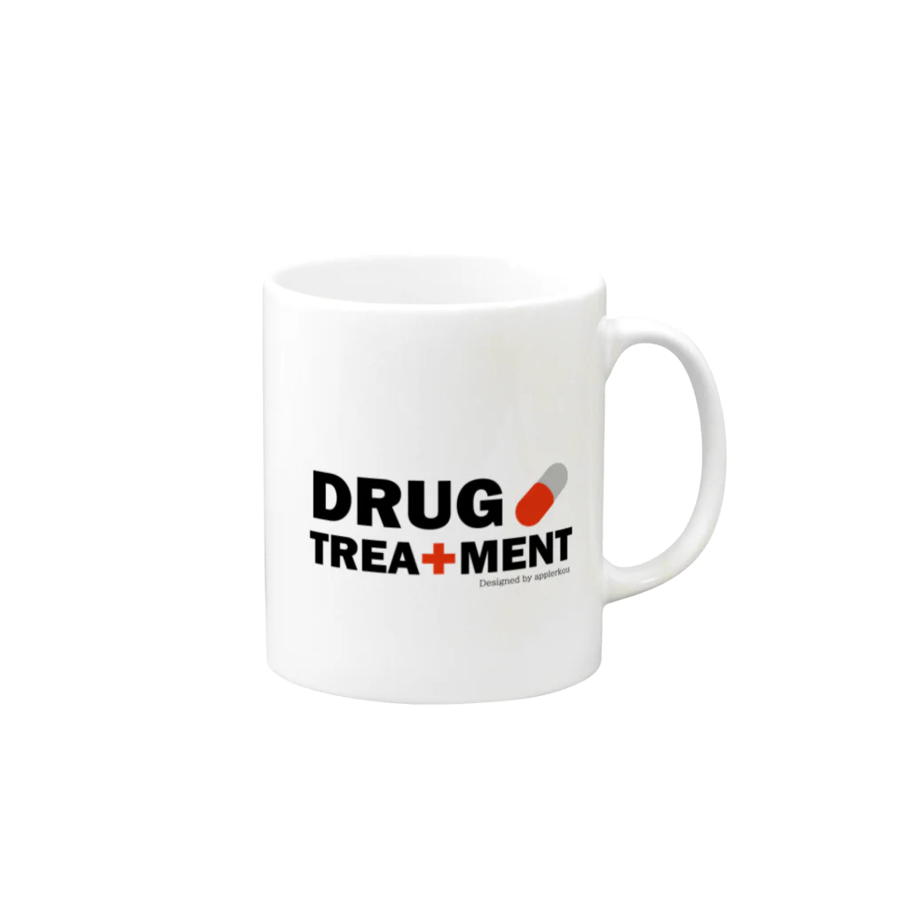 DRUG TREATMENTのDRUG TREATMENT マグカップの取っ手の右面