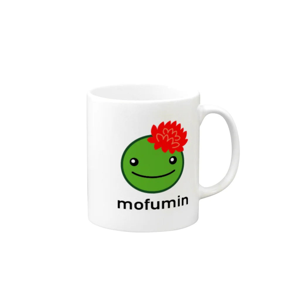 Mikuy_Flowerのモフミン RED Mug :right side of the handle