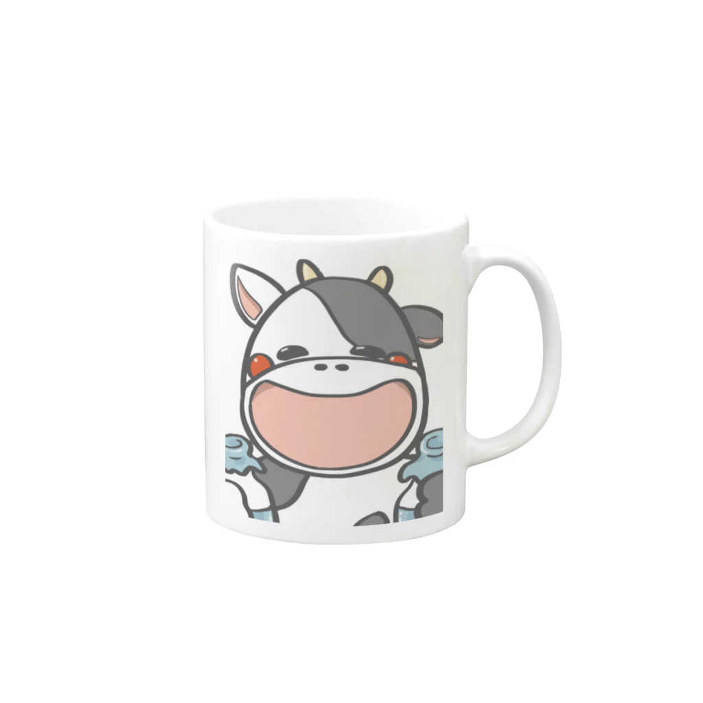 イラスト兄弟のうっしゃー Mug :right side of the handle