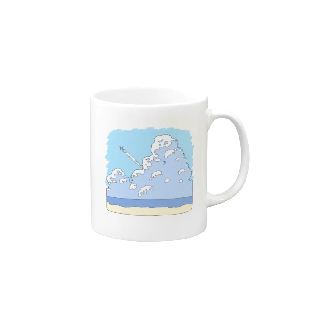 Rikusanの夏空 Mug :right side of the handle