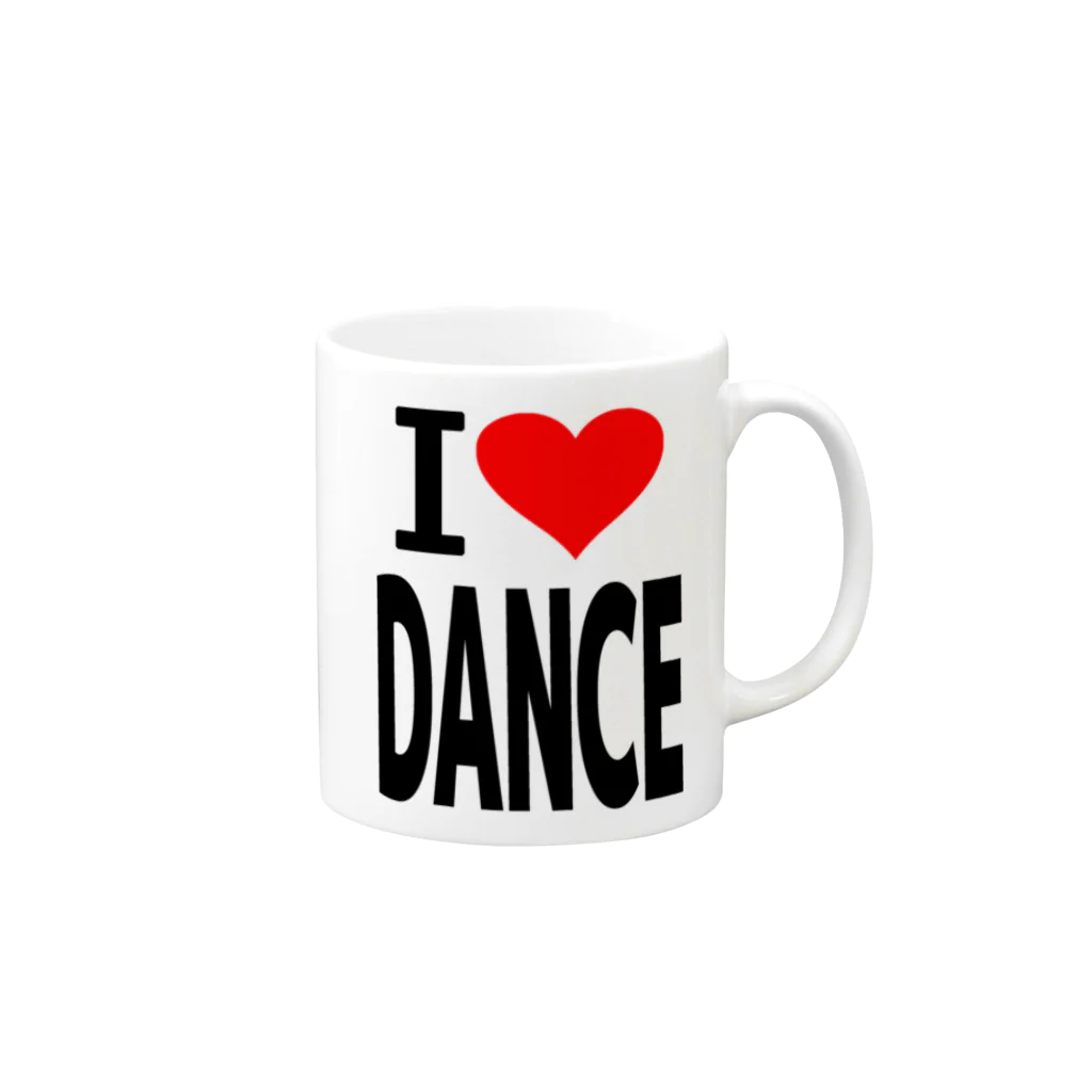 AAAstarsの愛　ハート　DANCE　(　I 　Love　DANCE　） Mug :right side of the handle