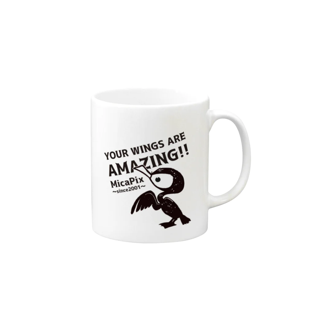 MicaPix/SUZURI店のWoomy（MajoMica Friends） Mug :right side of the handle