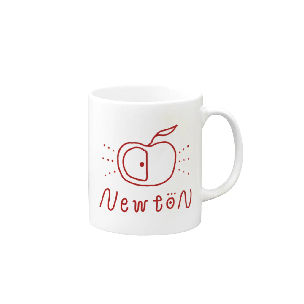 魚MURDERS公式SHOPのNewtoN Mug :right side of the handle